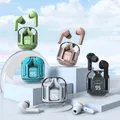 Auricolare Bluetooth wireless originale T2, cuffie HIFI trasparenti, display digitale con alimentazione a LED, auricolari audio stereo per Xiaomi