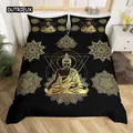 Ensemble de housse de bouddha mandala parure de lit bohème housse de couette de luxe en