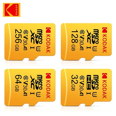 Kodak EVO Plus 512 Go 256 Go Carte mémoire 128 Go A1 4K Micro SDCard 64 Go 32 Go U3 SDHC MicroTF