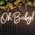Oh Baby Neon Sign for Kids btLED Sign for Party Wall Decor Wedding Light btDecor Baby Shower