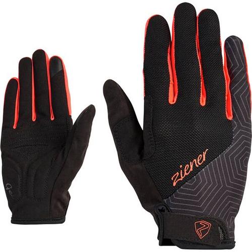 ZIENER Damen Handschuhe CEDA TOUCH long lady bike glove, Größe 6,5 in Rot