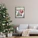 Stupell Industries Ba-808-Floater Santa & Snowy Cabin Framed On Canvas by Emma Leach Print Canvas in Red | 31 H x 25 W x 1.7 D in | Wayfair