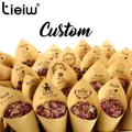 Personalized Confetti Cones For Wedding And Valentine Biodegradable Flower Toss Cones Customized