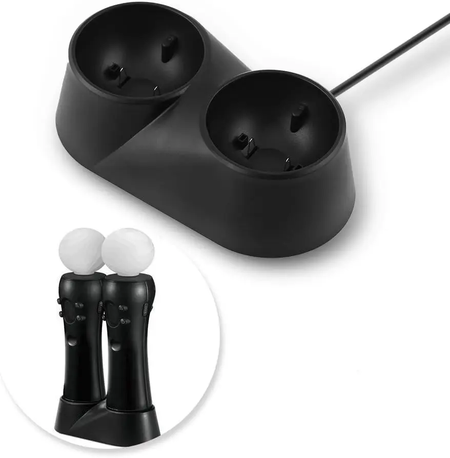 PS Move Motion Charging Station is Light, Compact and Easy to Place, Support Dual PS Move Charger