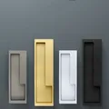 Hidden Door Handles Black/Gold/Silver/Gery Door Handle Interior Door Pulls Wardrobe Handle Kitchen