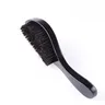 Bristle Men Wave Hairbrush Soft Boar Bristles Wooden Handle Hair Brush Hairstyling Tools for Afro