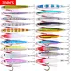20PCS Casting Metal Jigs Fishing Lures Kit 10G 20G 28G 30G 60G Shore Cast Jigging Spoon Jig Sea Fishing Lures Jigging for Tuna