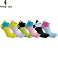 5 Pairs Summer 5 Finger Socks No Show Woman Girl Cotton Mesh Breathable Deodorant Invisible