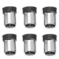 6 Pcs Lampholder Converter Light Bulb Socket Screw LED Adapter Plastic B15 to E14 Base