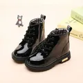 New Winter Children Shoes PU Leather Waterproof Boots Kids Snow Boots Brand Girls Boys Rubber Boots