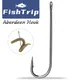 FishTrip Aberdeen Hooks Long Shank Light Wire Fishing Hook Live Bait Hook for Baiting with Minnows &