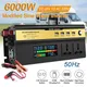 3000W-6000W Car Power Inverter DC 12V 24V To AC 220V Transformer with 4 USB Universal Socket Charger
