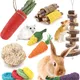 14 Pieces Rabbit Toys Bunny Chew Toys Set Bunny Teeth Chew Toys Rabbit Hamster Chew Toys for