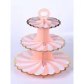 Gold plated rotating petal tray cake stand Display stand Party supplies paper cake stand