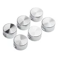 6 Pack Round Metal Control Durable Oven Knobs Easy to Use Universal Stove Knob