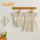 Sweet Toddler Kids Baby Girls Printing Dresses Summer Baby Girl Lace Romper Infant Children Cotton