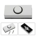 Push Button Door Bell Chime Bell Push Press Button White Inserts Wall Plastic Hard Wiring Stylish