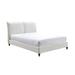 Alcott Hill® Bruschi Upholstered Sleigh Bed Upholstered, Wood in Black/White | 45.67 H x 84.25 W x 91.34 D in | Wayfair