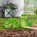 Trinx Jeshuah Terracotta Spring Caterpillars 2 Piece Garden Accents Accessories Set Ceramic | 7.7 H x 4.9 W x 7.9 D in | Wayfair
