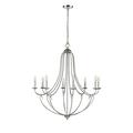 August Grove® Bultman 8 - Light 36" Wide Dimmable Classic/Traditional Chandelier Metal in Gray | 38.25 H x 36 W x 36 D in | Wayfair