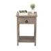 Gracie Oaks Kasandra Nightstand, Metal in Black/Brown | 23.5 H x 15.75 W x 15 D in | Wayfair F20F1A102FE14C859E8FF9FAF407E3ED