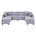 Blue Sectional - Latitude Run® Zymia 3 Piece Corner Sectional Set Linen | Wayfair C9AA0BA1F32F406697D1E13AFCCF66C6