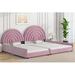 Ivy Bronx Blevens Platform Bed Upholstered/Velvet in Pink | 45.4 H x 79.2 W x 99.3 D in | Wayfair A496C7BE8FF64E558CCE8CE8500A567E