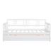 Red Barrel Studio® Aakilah Solid Wood Daybed w/ Trundle Wood in Brown/Green/White | 35.5 H x 42.4 W x 78.3 D in | Wayfair