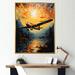 17 Stories In Flight Plane Horizons On Canvas Print, Cotton in Gray/Yellow | 32 H x 24 W x 1 D in | Wayfair B66D2BAA639F48BD8C76675AC8960A00