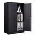 WFX Utility™ Steel Storage Cabinet Steel in Black | 42 H x 25.6 W x 13.78 D in | Wayfair DF92C6E5326B40E6A9A42DF4C5F35833