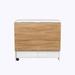 Ebern Designs Ikko Rectangular 51.18" L x 31.5" W Dining Table Wood in Brown/White | 28.35 H x 51.18 W x 31.5 D in | Wayfair