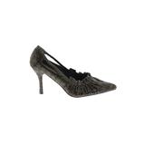 Novela Heels: Slip-on Stiletto Cocktail Green Shoes - Women's Size 9 1/2 - Pointed Toe