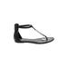 BCBGeneration Sandals: Black Solid Shoes - Women's Size 10 - Open Toe