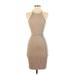 H&M Casual Dress - Bodycon: Tan Dresses - Women's Size Small