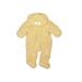 Little Me Long Sleeve Onesie: Gold Print Bottoms - Size 6-9 Month