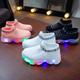 Children Baby Girls Boys Letter Mesh Led Luminous Socks Sport Run Sneakers Casual Shoes
