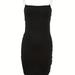 Bodycon Glitter Cami Dress, Backless Chain Strap Evening Party Dress For Summer & Spring, Women's Clothing