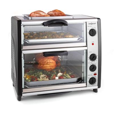 Oneconcept - All-You-Can-Eat Doppel-Backofen - elektrischer Backofen , zwei getrennten Backräume , Image