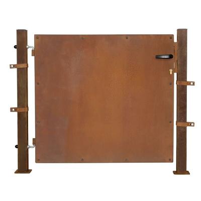 Gartentür Zauntür Gartentor 160 cm Rost Hoftor Hoftür Gartenpforte Gartenzaun Image
