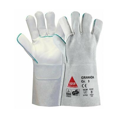 Hase Safety Gloves - Schweißerhandschuh aus Rindspaltleder granada Gr.10