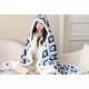 Warm Fuzzy Blanket With Hoodie In 4 Colours - Pink | Wowcher