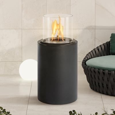 muenkel design Sid [Ethanol Feuerstelle für den Innen- und Außenbereich]: Anthrazit, 87 cm Image