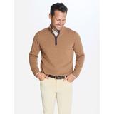 J.McLaughlin Men's Tate Cashmere Sweater Light Coffee, Size Large