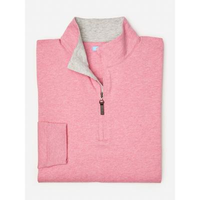 J.McLaughlin Men's Clermont Cotton 1/4 Zip Top Hea...