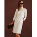 J.McLaughlin Women's Christabel Dress Ivory, Size 2XL | Bainbridge/Nylon/Spandex