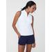 J.McLaughlin Women's Aelia Sleeveless Top White, Size Small | Nylon/Catalina Cloth