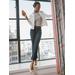 J.McLaughlin Women's Dakota Jeans Dark Denim, Size 12 | Cotton/Denim