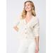 J.McLaughlin Women's Brigitta Cashmere Cardigan Ivory, Size XL