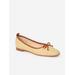 J.McLaughlin Women's Anastasia Raffia Flats Beachwood/Cognac, Size 7.5