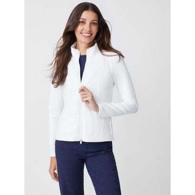 J.McLaughlin Women's Grayer Jacket White, Size XS | Spandex